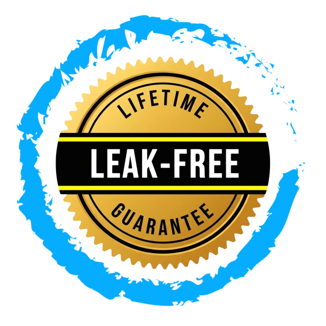 Lifetime Leak-Free Guarantee seal